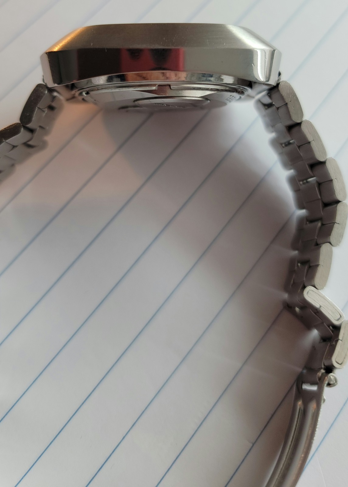 Restored 1973 Model #7387 Swiss Bulova Accutron 214 Stainless Spaceview Watch