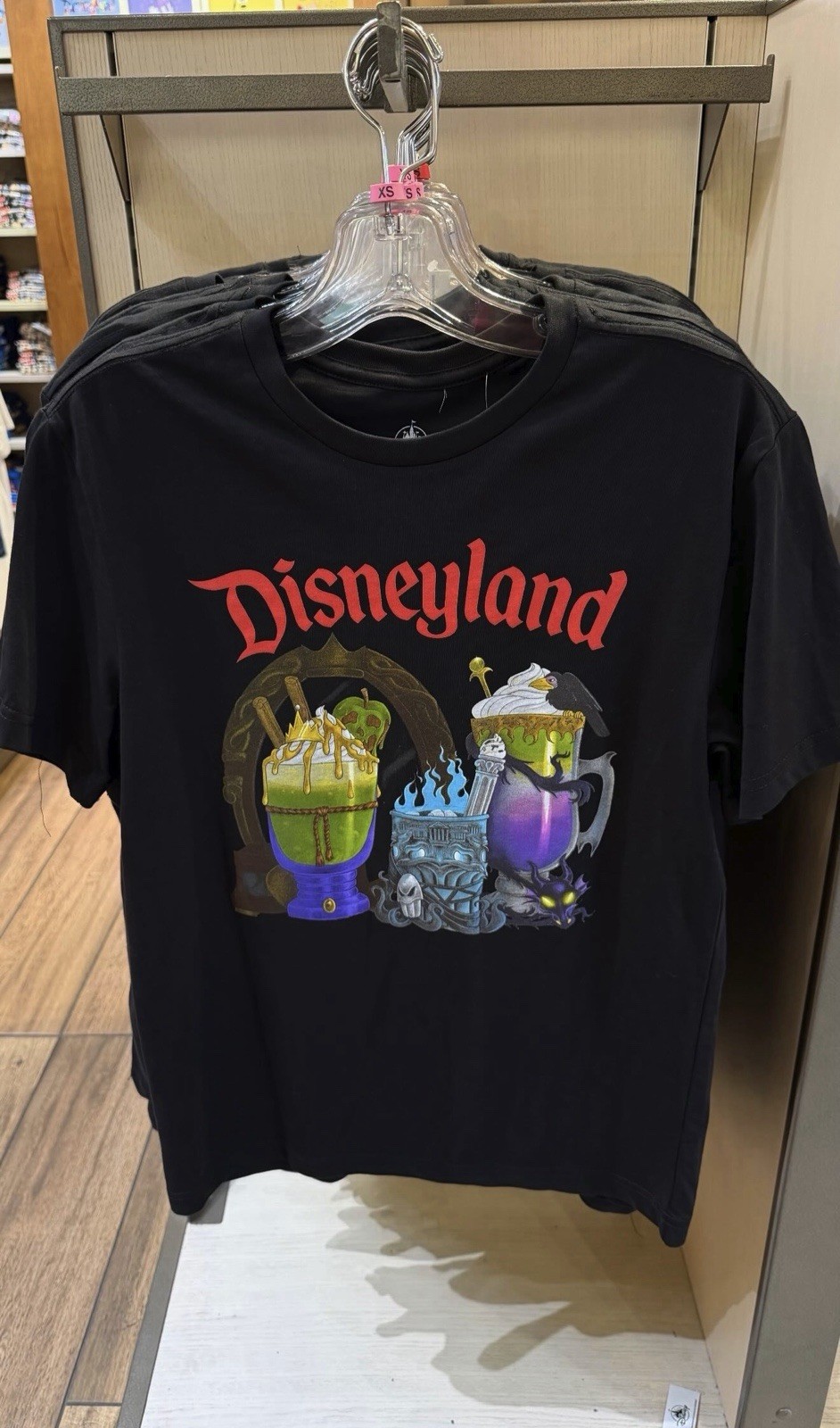 New 2026 Disneyland Resort Black Poison Cups Halloween T shirt