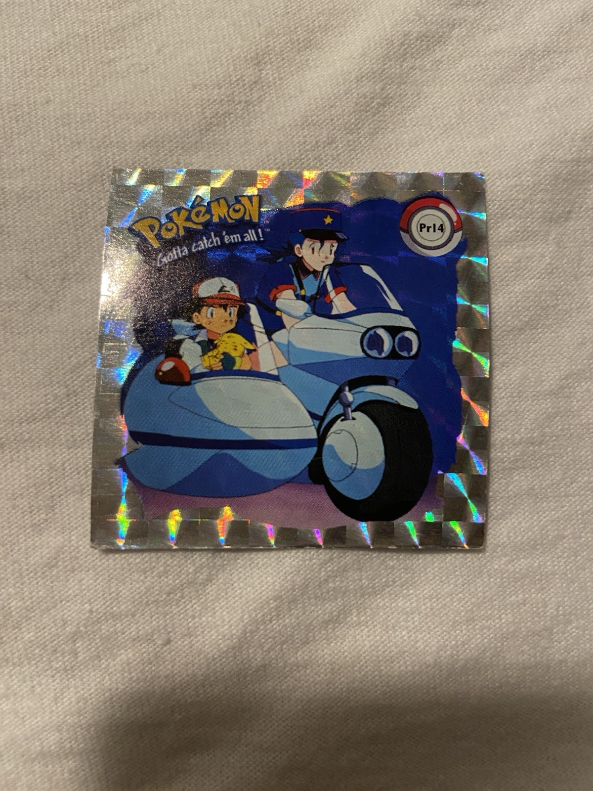 Pikachu And Ash Pr14 Pokemon 1999 Series 1 Sticker