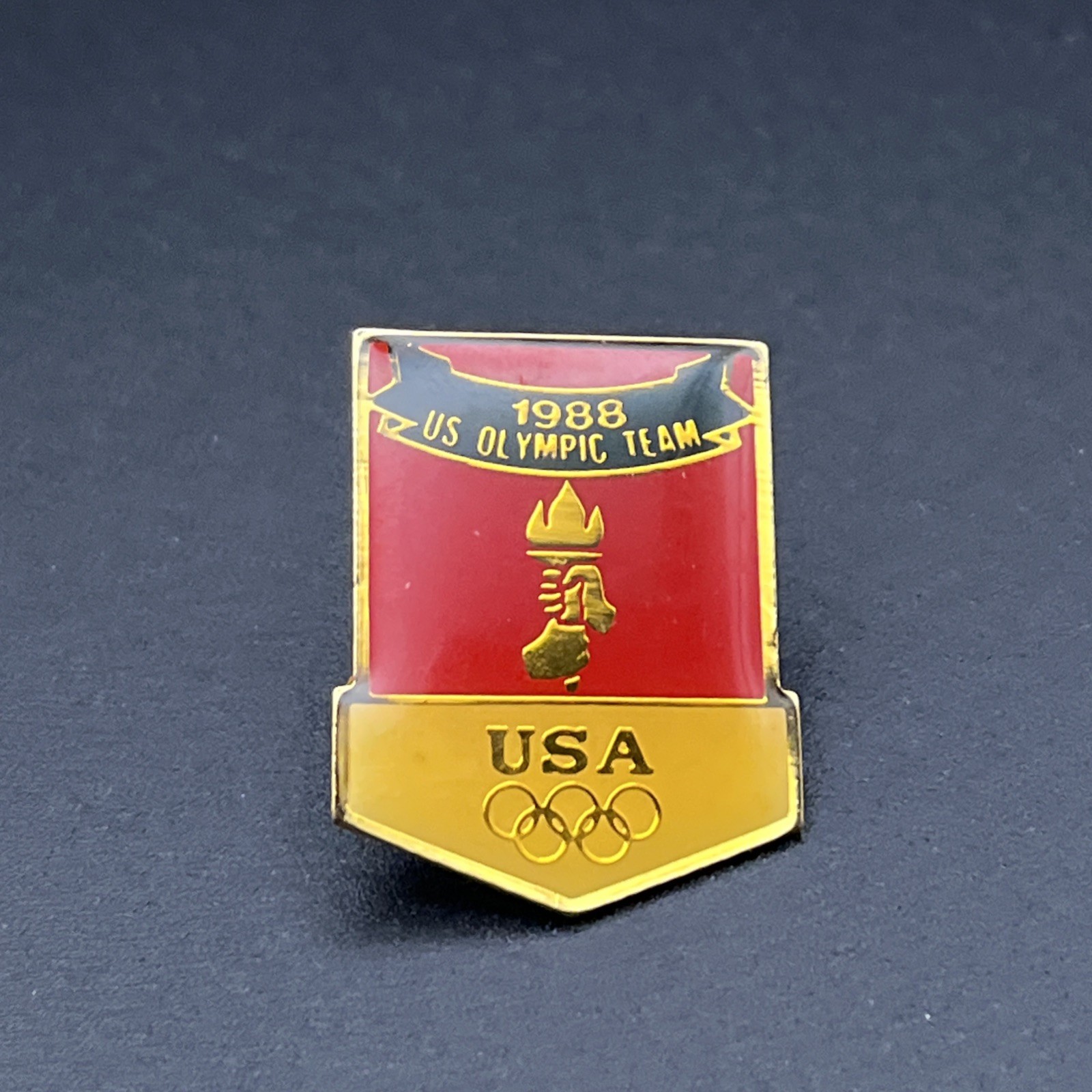 1988 Seoul Olympics Team USA U.S. Olympic Team Lapel Hat Pin
