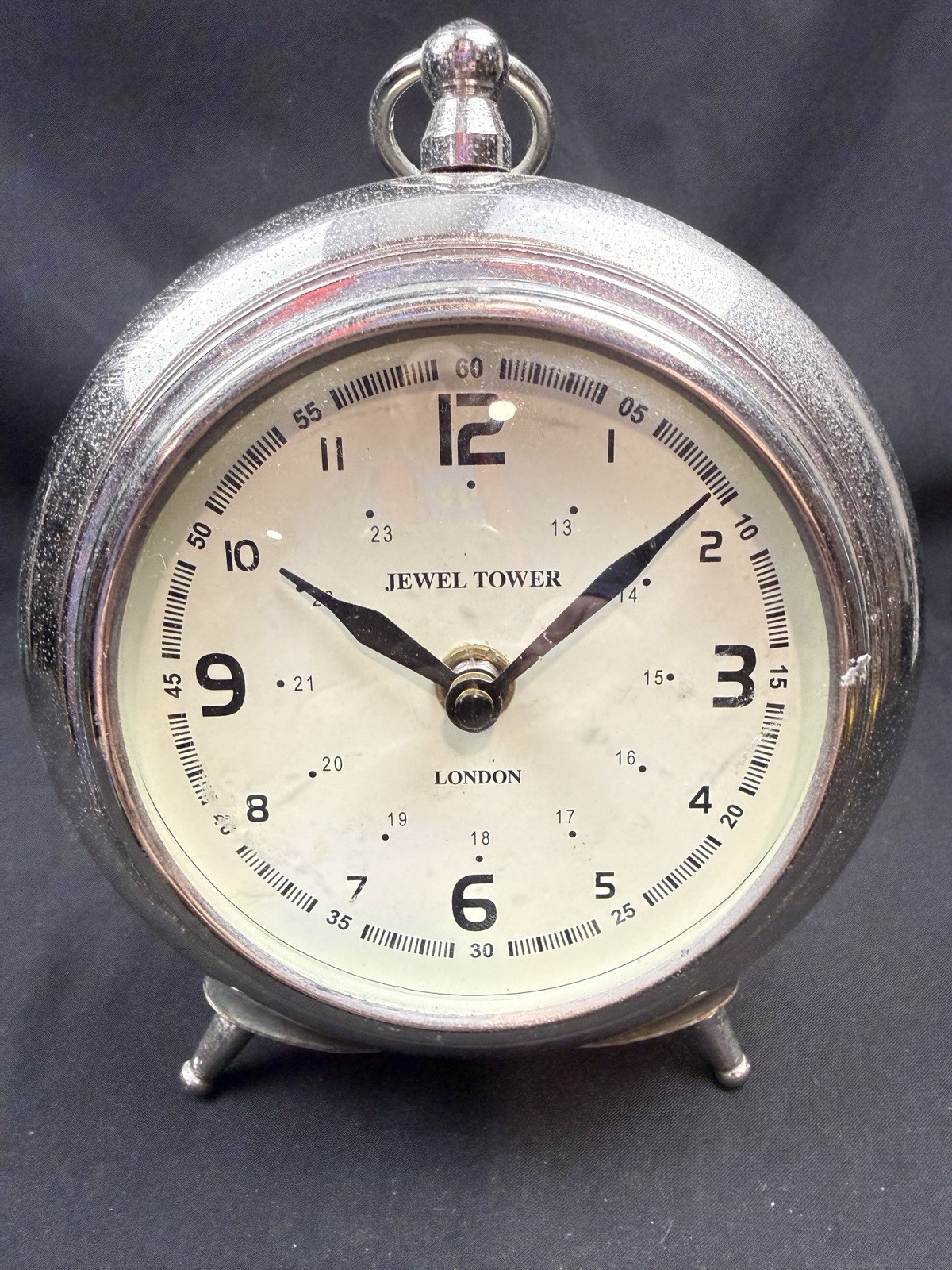Jewel Street -London Vintage Decorative Lrg Table Clock Home /Office Decor VTG