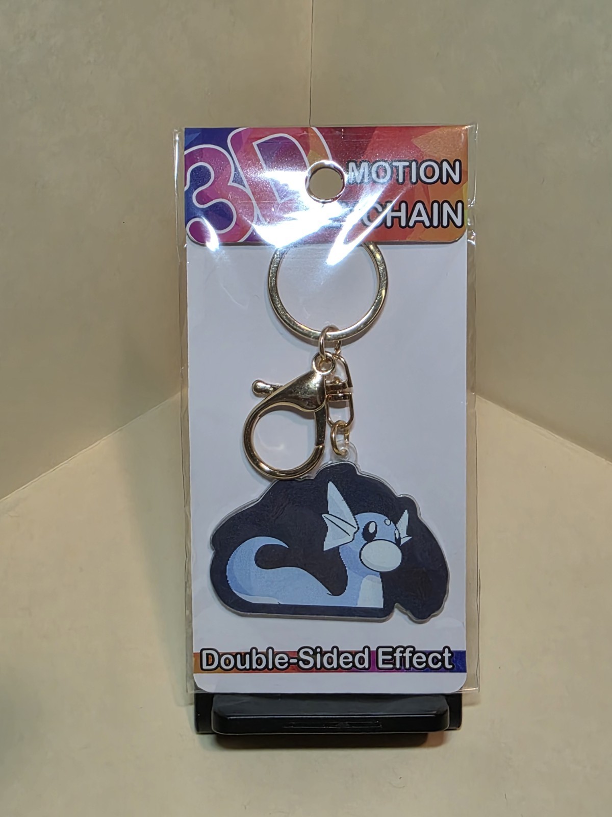 Dratini And Dragonite Pokemon 3D Lenticular Motion Keychain