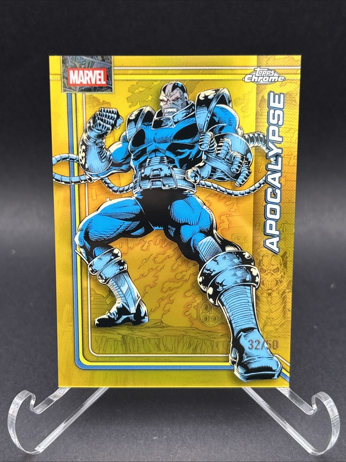 Topps Chrome Marvel 2026 Apocalypse #007 Gold Holo Refractor /50