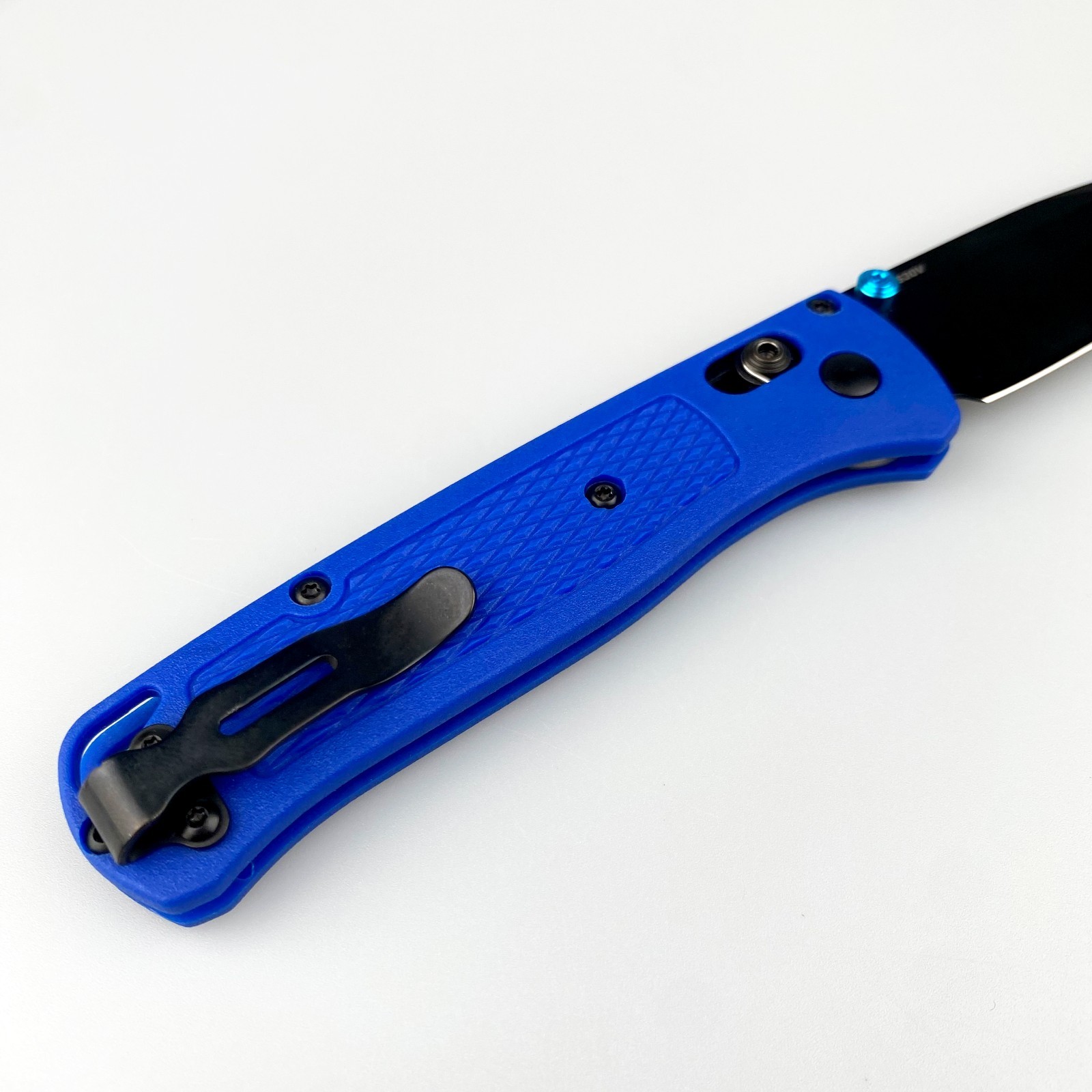 Benchmade 535-Custom Bugout Knife Blue Grivory Handle S30V Folding Knife