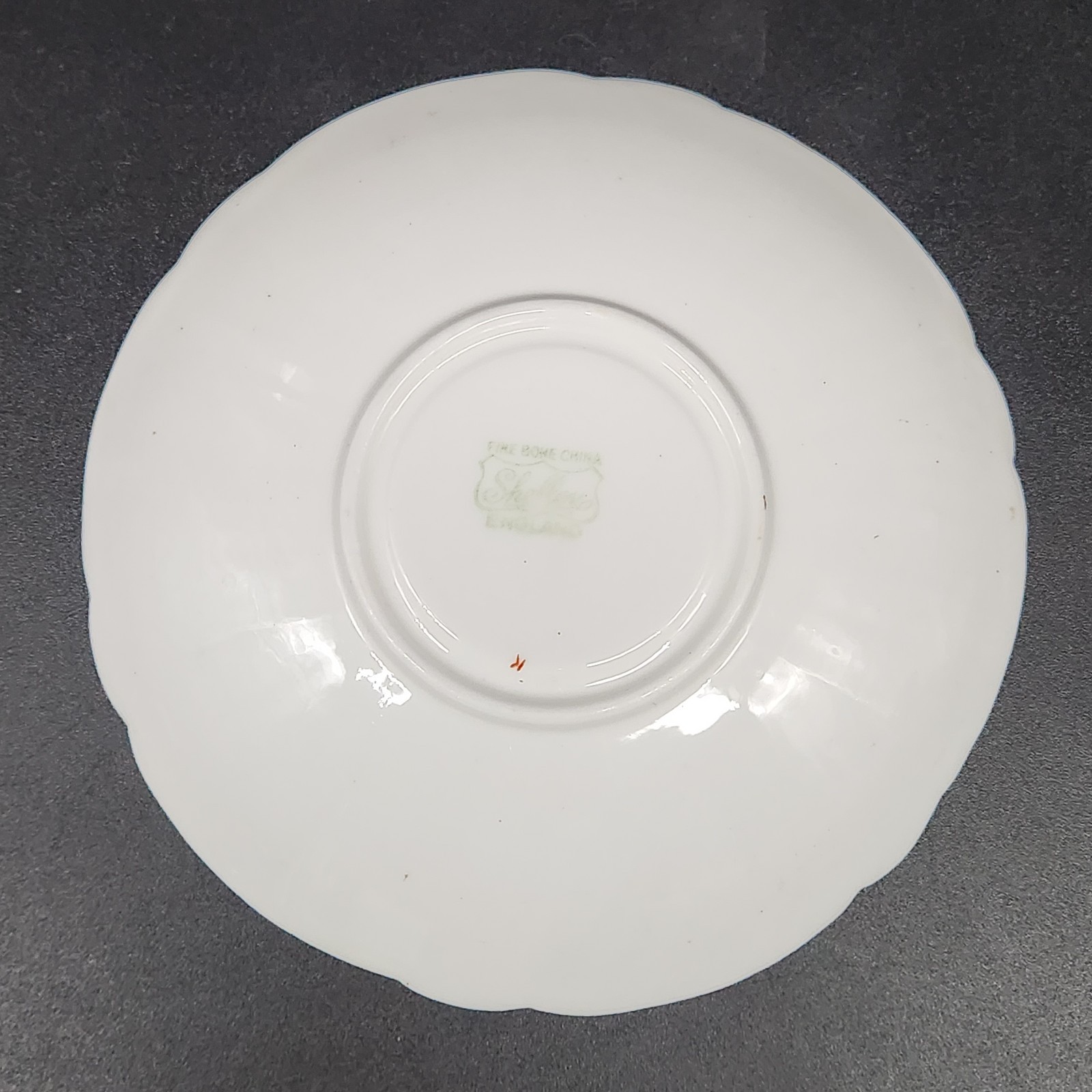Vtg Shelley Bone China Rock Garden Chintz Teacup & Saucer Oleander Shape Pink