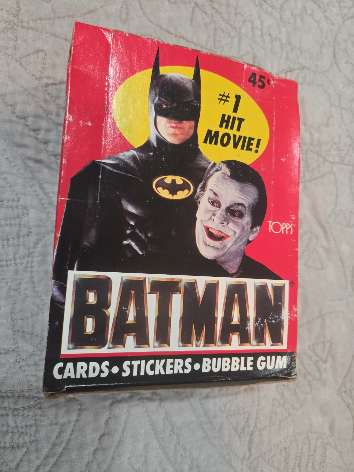 1989 Topps BATMAN Movie Trading Cards Series 1 – Wax Pack Box – 36 Sealed Packs
