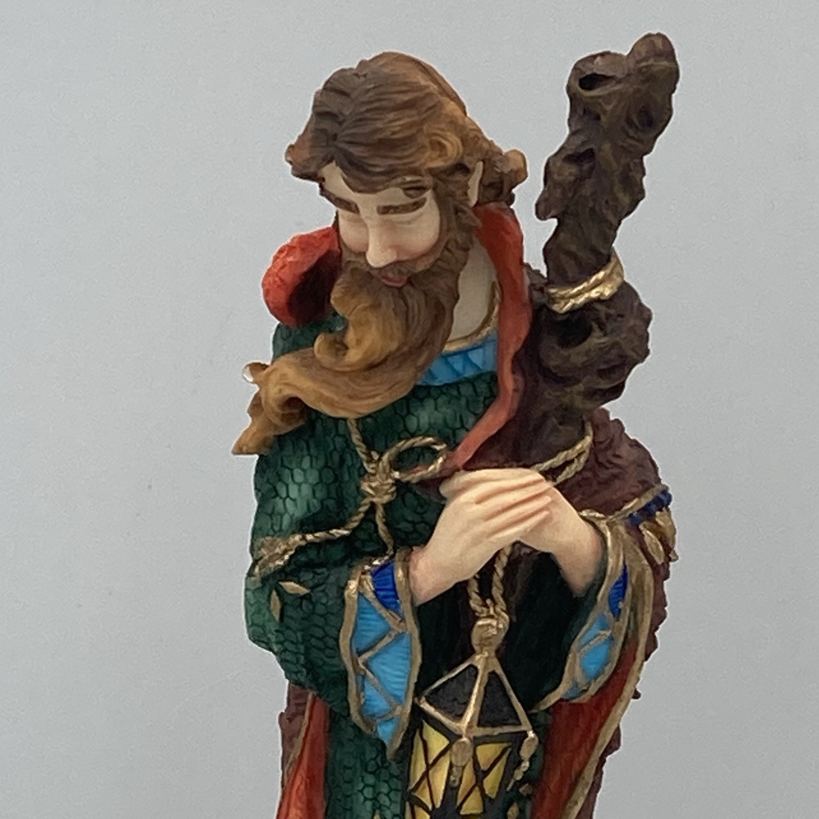 Vintage Lenox Pencil Figurine Joseph 8” Staff Light Nativity Christmas 1998