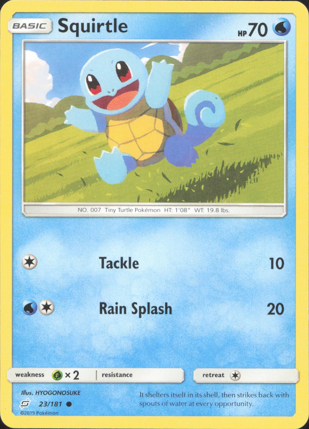 Squirtle 23/181 Common Team Up Pokemon Near Mint