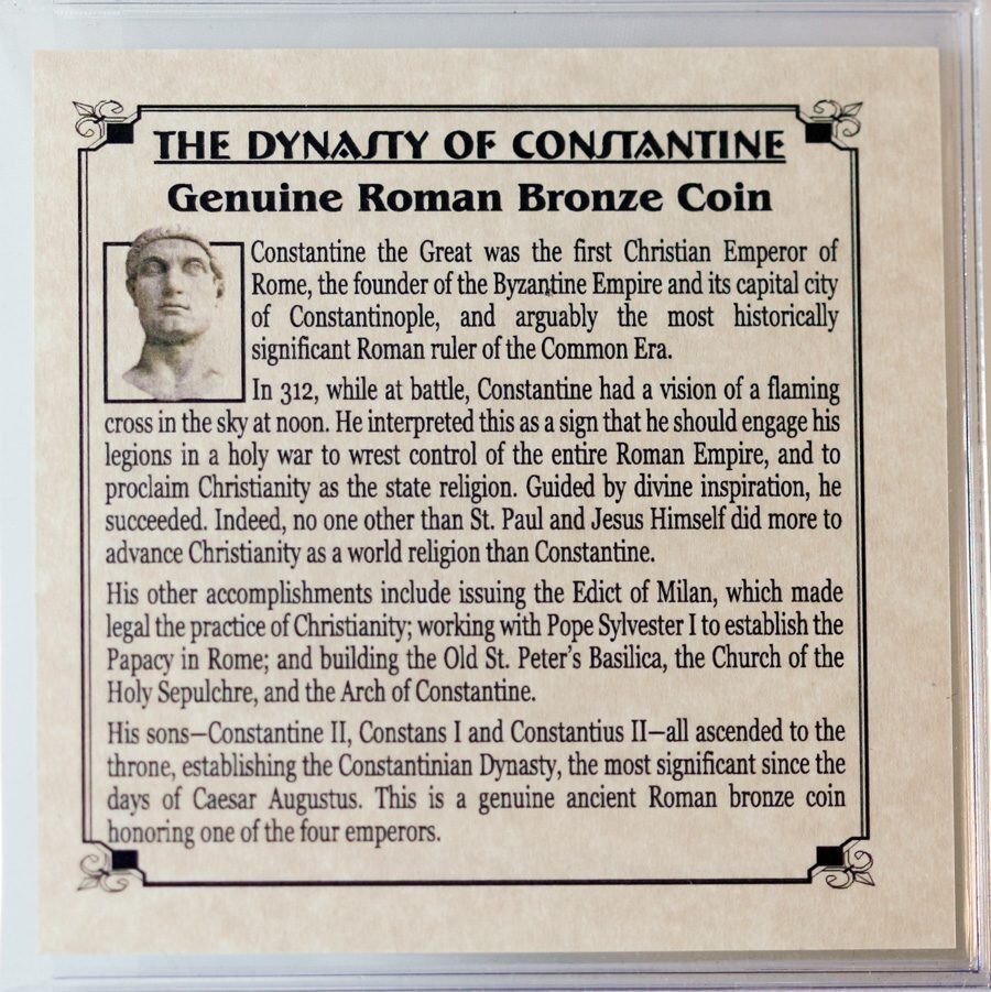 Bronze Coin Dynasty of Constantine Nummis Rome Historical Gift BUY MORE & SAVE