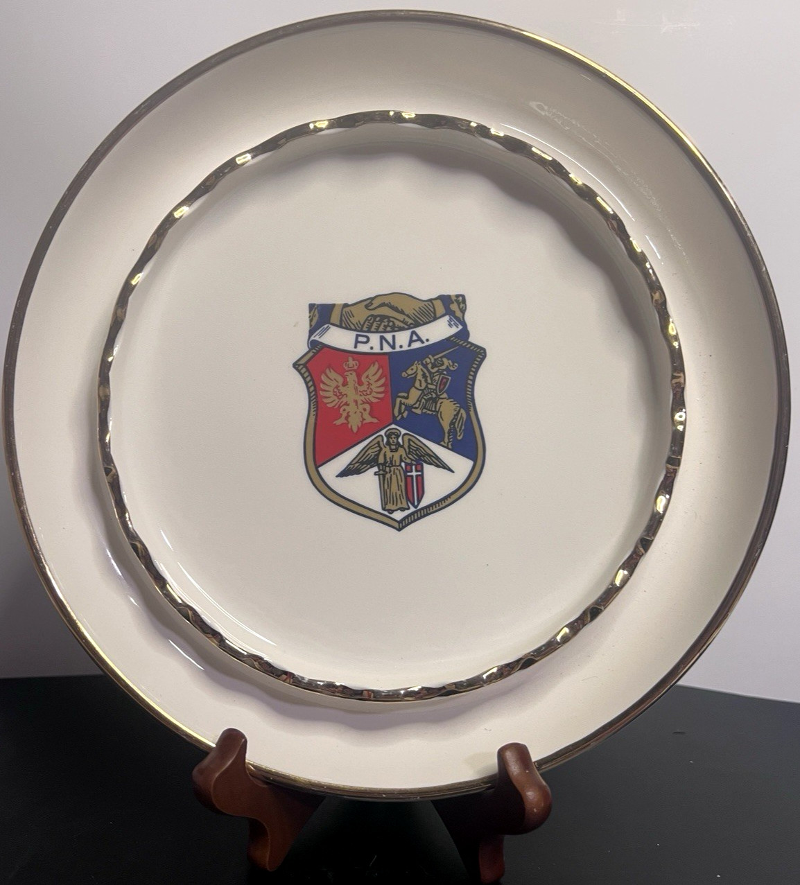 Rare Vintage P.N.A. Fraternal Souvenir Ashtray Chicago Creative House Ceramic