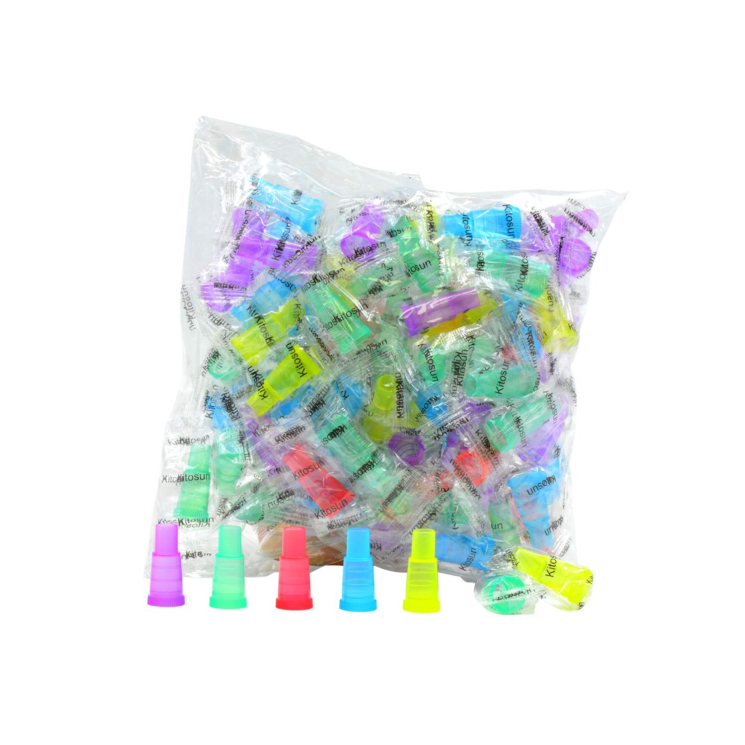 100 Disposable Hookah Tips – Multi-Color 1.2 Inch (Pack of 100), multi-color