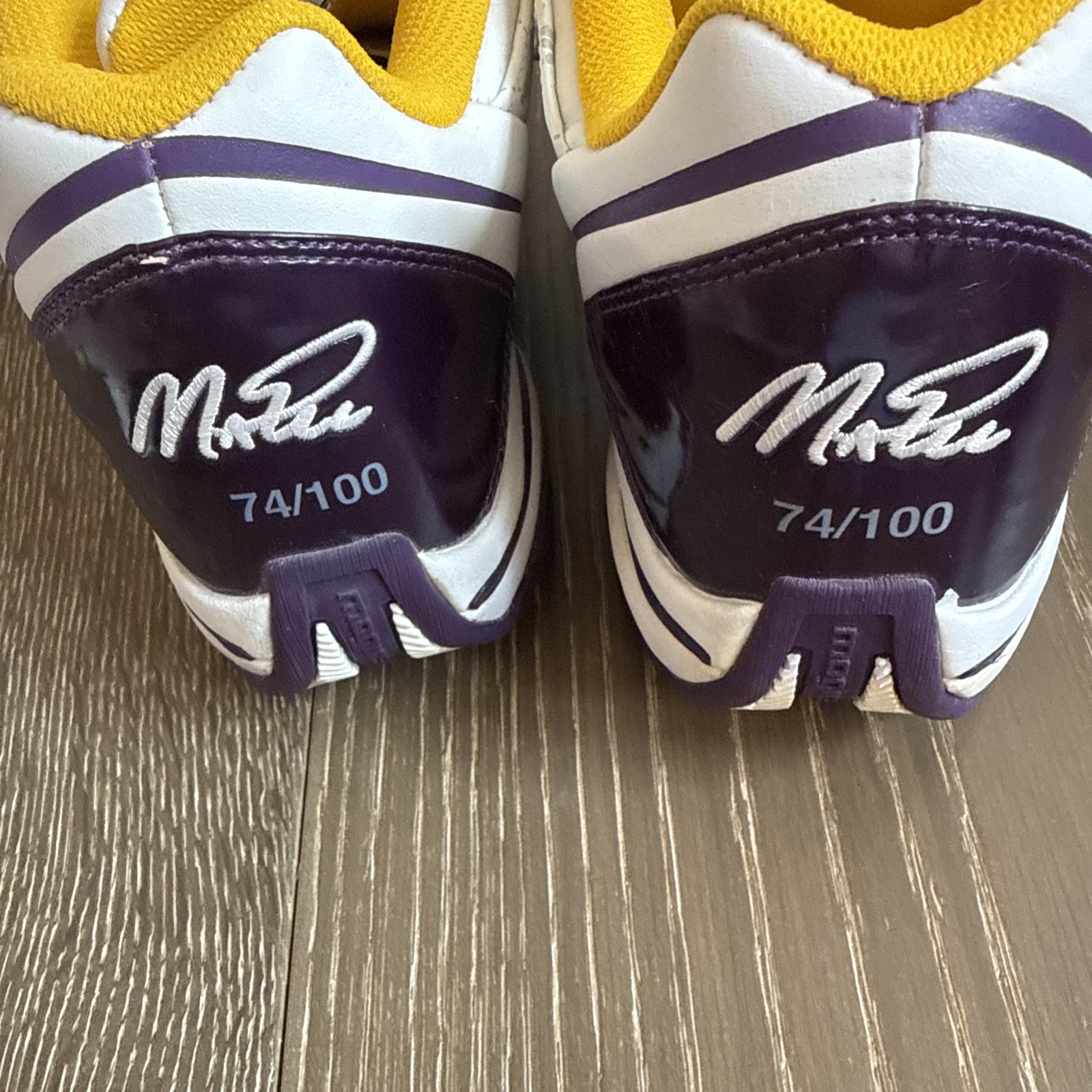 MAGIC JOHNSON SIGNED MAGIC32 SHOES Collectors Rare Sports Memorabilia Basketball