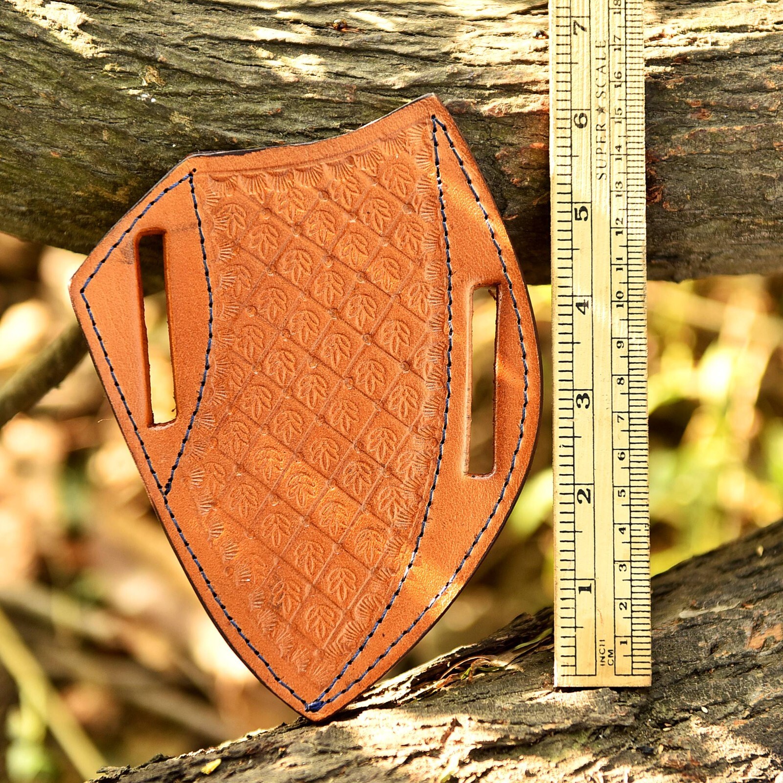 USA EDC Pancake Folding Blade & Fixed Blade Multi-Tool Leather Knife Holster