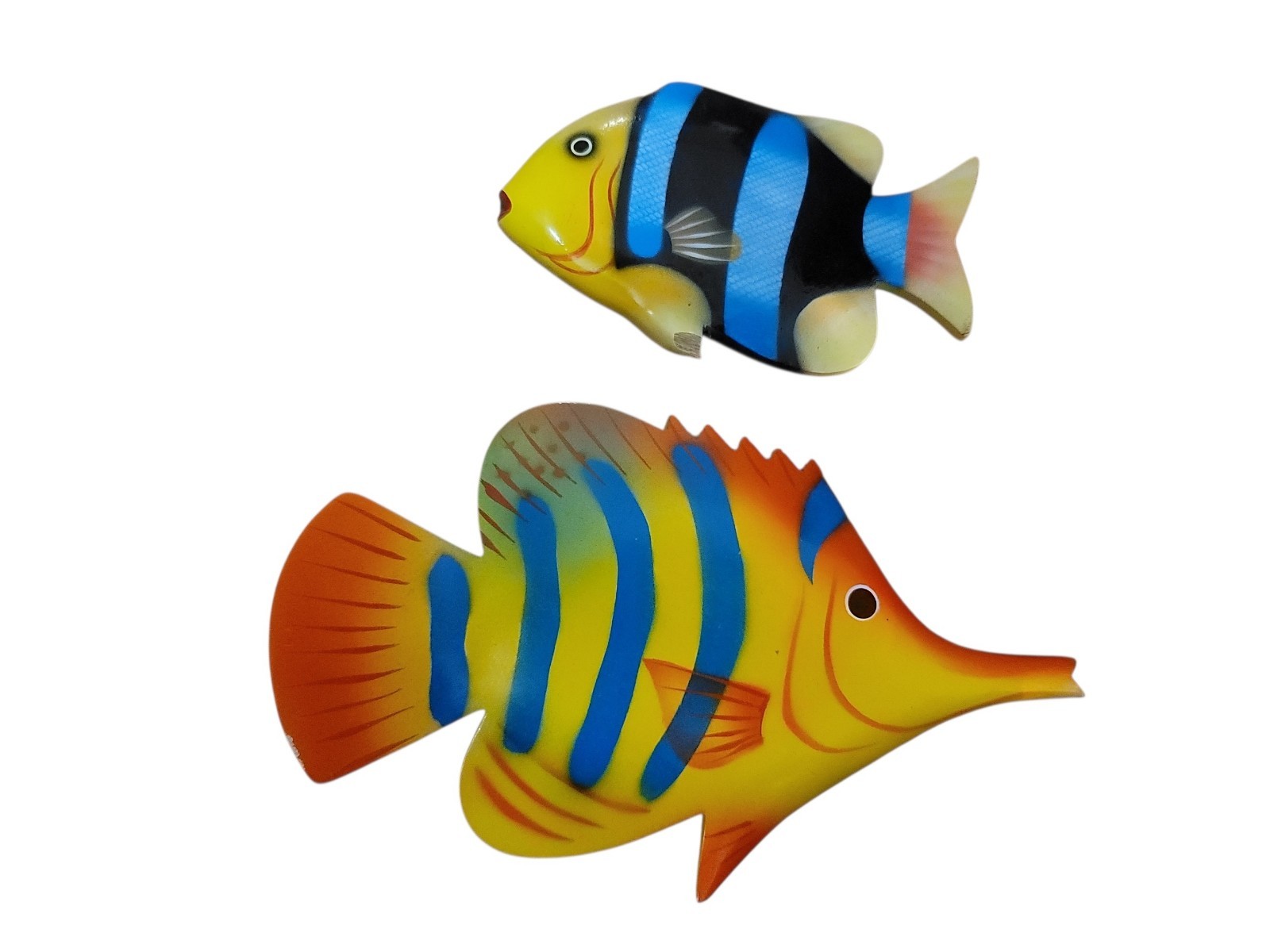 Vintage Colorful Wooden Fish